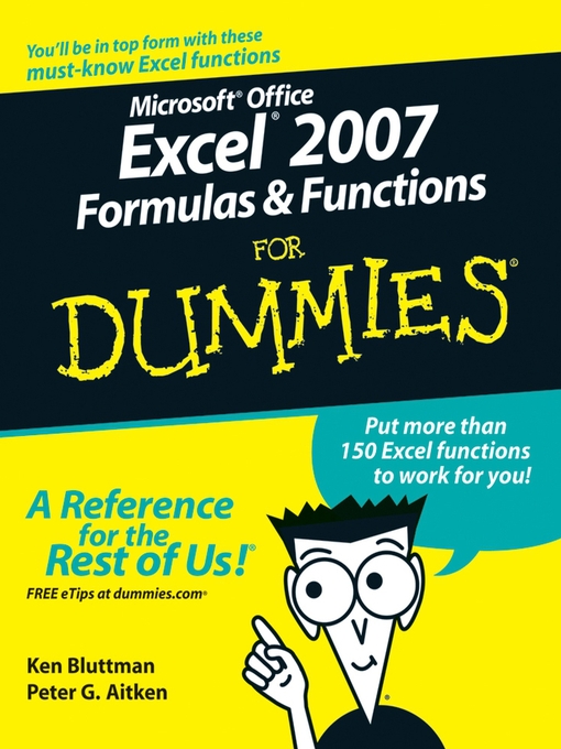 Title details for Microsoft Office Excel 2007 Formulas & Functions For Dummies by Ken Bluttman - Available